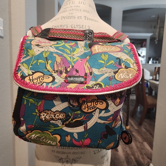 Sakroots Artist Circle Convertible Crossbody Backpack Shoulder Desert Spirit - Picture 10 of 10